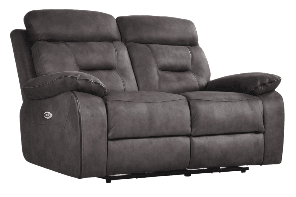 Foster Grey Fabric Electric Recliner 2+1+1 Seater Sofa Set
