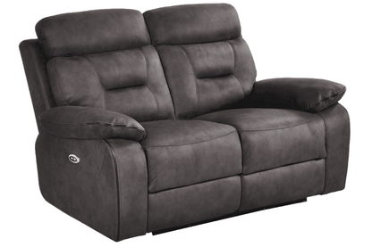 Foster Grey Fabric Electric Recliner 2+1+1 Seater Sofa Set