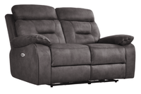 Foster Dark Grey Fabric Electric Recliner 2 Seater Sofa - Furniture Instore