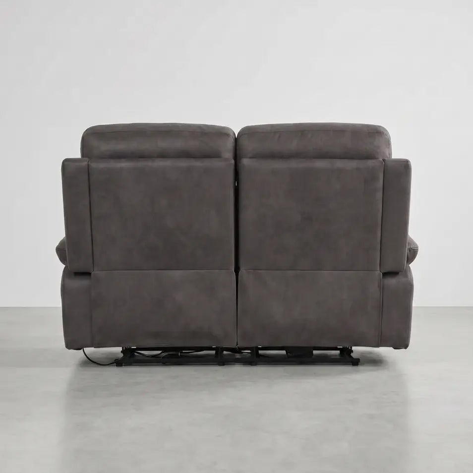 Foster Dark Grey Fabric Electric Recliner 2 Seater Sofa - Furniture Instore