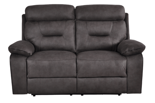 Foster Dark Grey Fabric Electric Recliner 2 Seater Sofa Set - Furniture Instore
