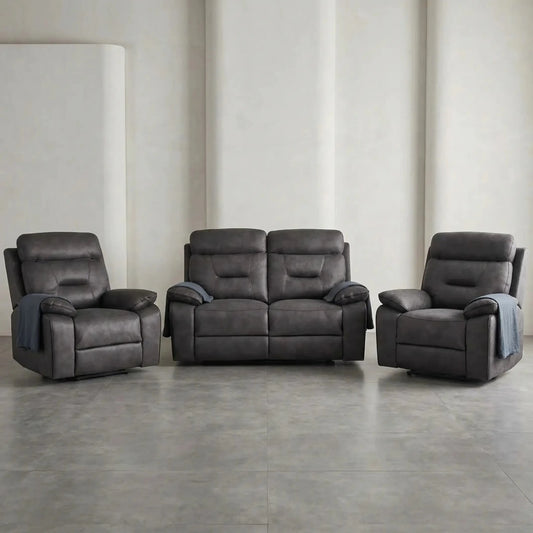 Foster Dark Grey Fabric Electric 