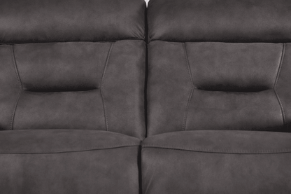 Foster Grey Fabric Electric Recliner 3+1+1 Seater Sofa Set