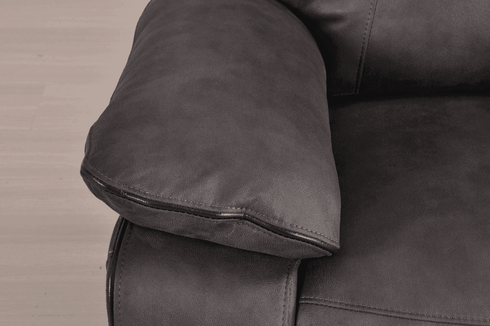 Foster Grey Fabric Electric Recliner 3+1+1 Seater Sofa Set