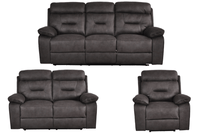 Foster Dark Grey Fabric Electric Recliner 3+2+1 Seater Sofa Set
