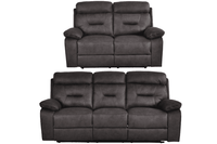 Foster Grey Fabric Electric Recliner 3+2 Seater Sofa Set