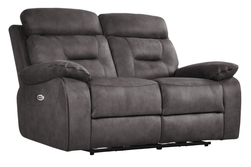 Foster Grey Fabric Electric Recliner 3+2 Seater Sofa Set