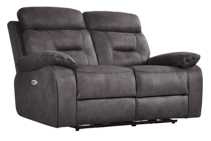 Foster Grey Fabric Electric Recliner 3+2 Seater Sofa Set
