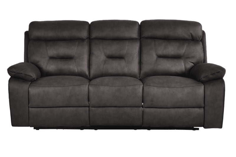 Foster Dark Grey Fabric Electric Recliner 3 Seater Sofa - Furniture Instore