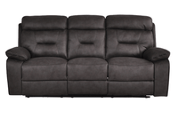 Foster Dark Grey Fabric Electric Recliner 3 Seater Sofa Set - Furniture Instore