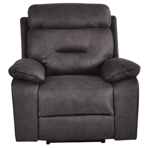 Foster Dark Grey Fabric Electric Recliner Armchair
