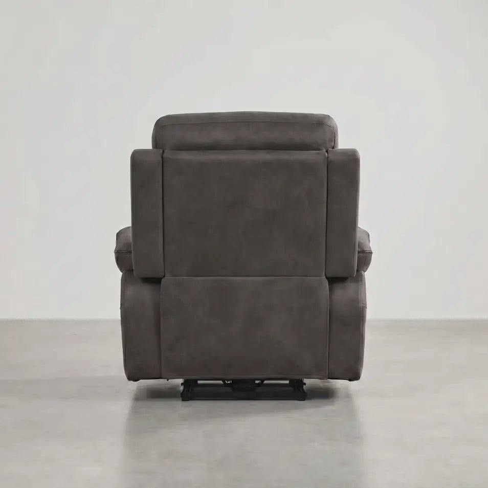 Foster Dark Grey Fabric Electric Recliner Armchair - Furniture Instore