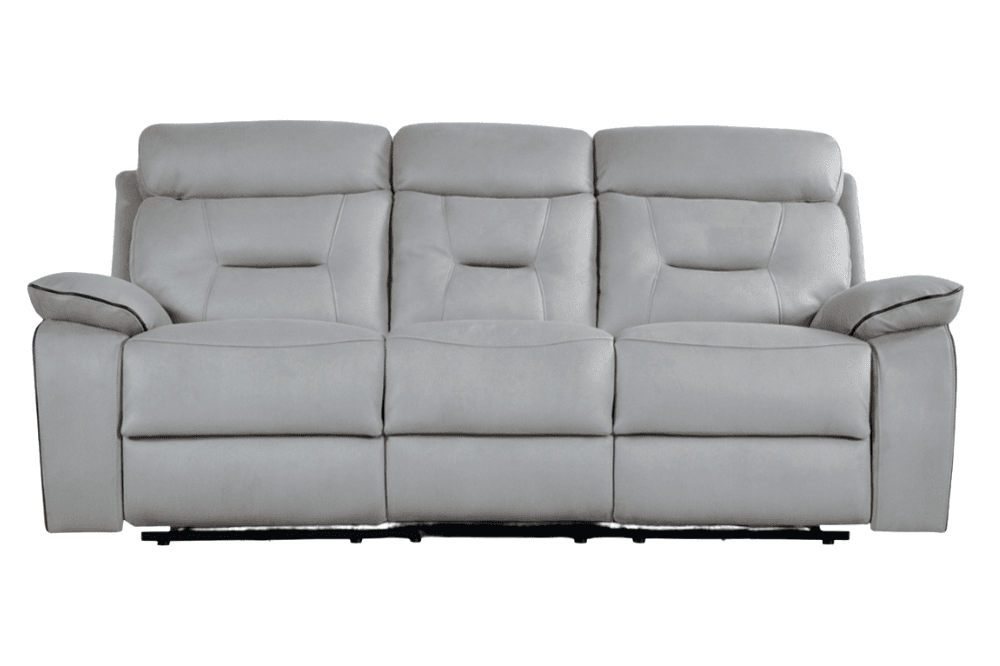 Foster Light Grey Fabric Electric Recliner 3+1 Seater Sofa  Set