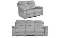 Foster Light Grey Fabric Electric Recliner 3+2 Seater Sofa  Set