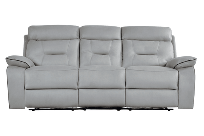 Foster Light Grey Fabric Electric Recliner 3+2 Seater Sofa  Set