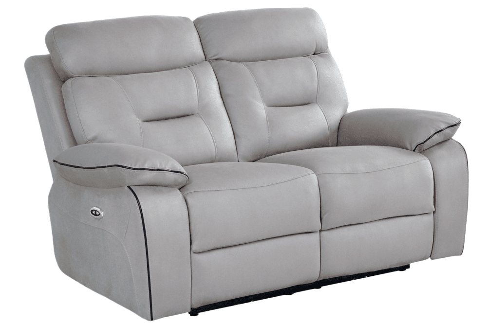 Foster Light Grey Fabric Electric Recliner 3+2 Seater Sofa  Set