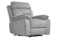 Foster Light Grey Fabric Electric Recliner Armchair - Furniture Instore