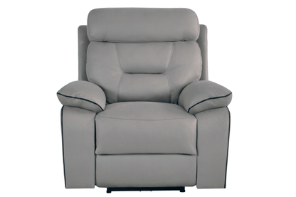 Foster Light Grey Fabric Electric Recliner 1 Seater Sofa Set - Furniture Instore