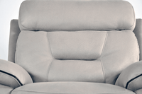 Close-up of the Foster Light Grey Fabric Electric Recliner Armchair – FurnitureInStore