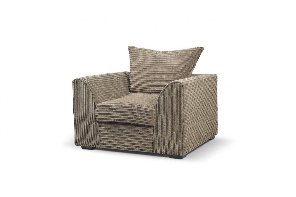 Byron Caramel Fabric 2 +1 Seater Sofa Set