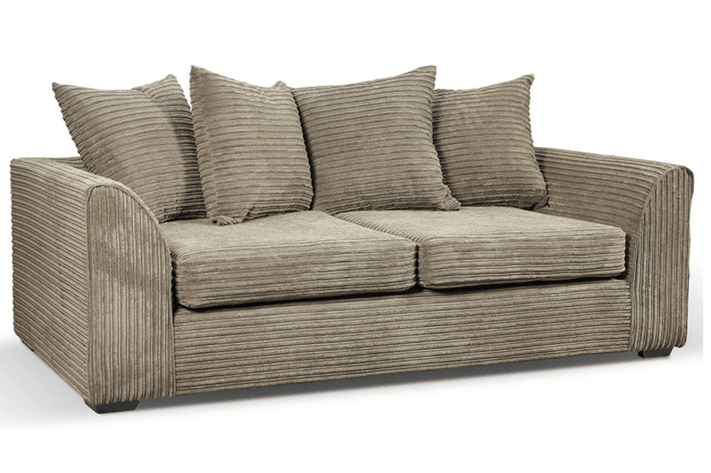 Byron Caramel Fabric 3+1 Seater Sofa Set