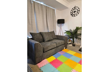 Byron Grey Fabric 2+1+1 Seater Sofa Set