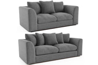 Byron Grey Fabric 3+2 Seater Sofa Set