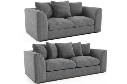 Byron Grey Fabric 3+2 Seater Sofa Set