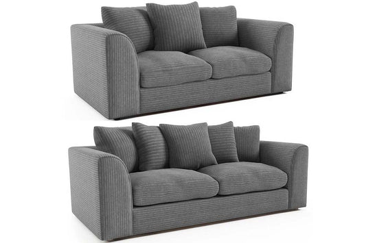Byron Grey Fabric 3+2 Seater Sofa Set