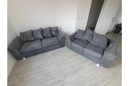 Byron Grey Fabric 3+2 Seater Sofa Set