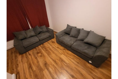 Byron Grey Fabric 3+2 Seater Sofa Set