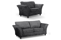Canterbury Grey Fabric 3+1 Seater Sofa Set
