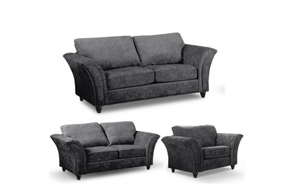 Canterbury Grey Fabric 3+2+1 Seater Sofa Set