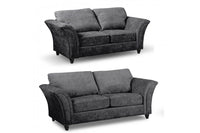 Canterbury Grey  Fabric 3+2 Seater Sofa Set
