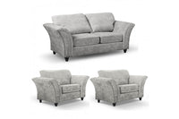 Canterbury Truffle Fabric 2+1+1 Seater Sofa Set