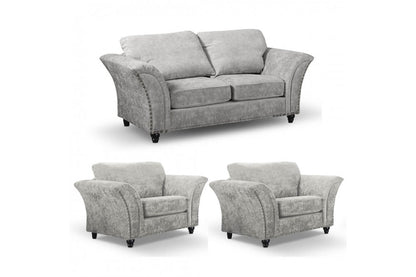 Canterbury Truffle Fabric 2+1+1 Seater Sofa Set