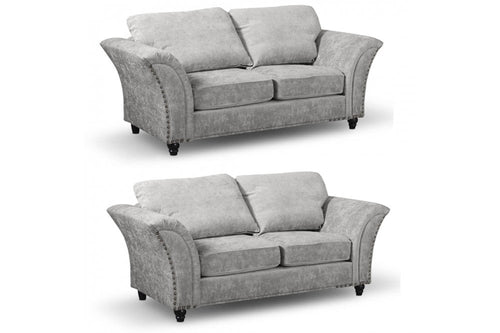 Canterbury Truffle Fabric 2+2 Seater Sofa Set