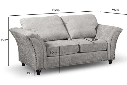 Canterbury Truffle Fabric 3+2+1 Seater Sofa Set