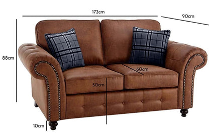 Oakland Tan Suede 2+1+1 Seater Sofa Set