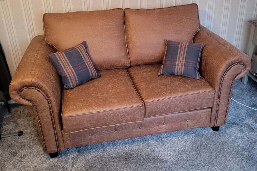 Oakland Tan Suede 3+2 Seater Sofa Set