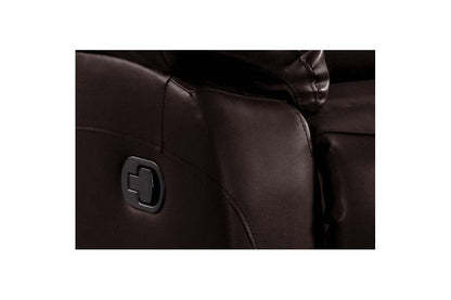 Roma Brown Leather Manual Recliner 3+1 Seater Sofa Set