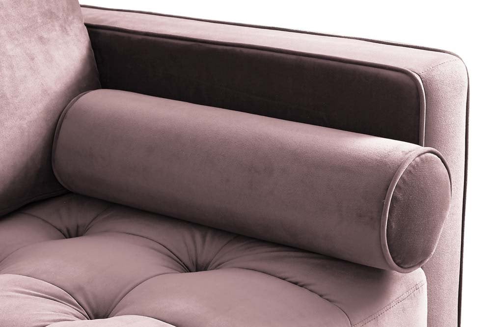 Scott Dusty Rose Velvet 2+2 Sofa Set