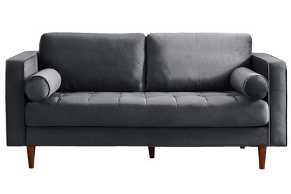 Scott Grey Velvet 2+2 Sofa Set