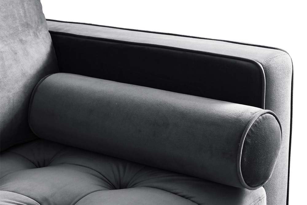 Scott Grey Velvet 2+2 Sofa Set
