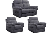 Tanya Grey Fabric Electric Recliner 2+1+1 Seater Sofa Set