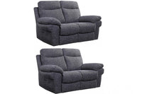 Tanya Grey Fabric Electric Recliner 2+2 Seater Sofa Set