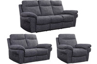 Tanya Grey Fabric Electric Recliner 3+2+1 Seater Sofa Set