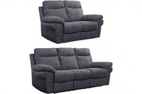 Tanya Grey Fabric Electric Recliner 3+2 Seater Sofa Set