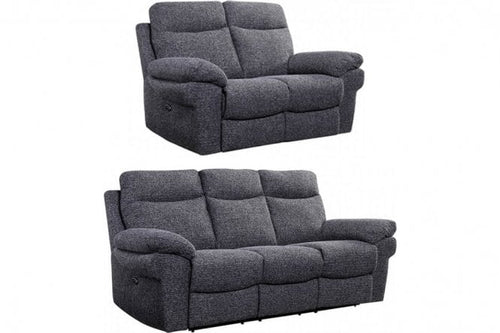 Tanya Grey Fabric Electric Recliner 3+2 Seater Sofa Set