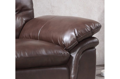 Verona Brown Leather 3+1 Seater Sofa Set